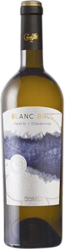 Бесплатная доставка | Белое вино Hill Bruc Молодой D.O. Penedès Каталония Испания Xarel·lo, Chardonnay 75 cl