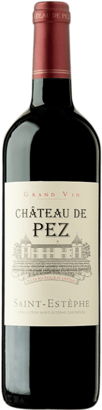 Бесплатная доставка | Красное вино Château de Pez A.O.C. Bordeaux Франция Merlot, Cabernet Sauvignon, Cabernet Franc, Petit Verdot 75 cl