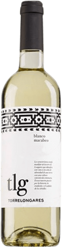 Envío gratis | Vino blanco Covinca Torrelongares Joven D.O. Cariñena Aragón España Macabeo 75 cl