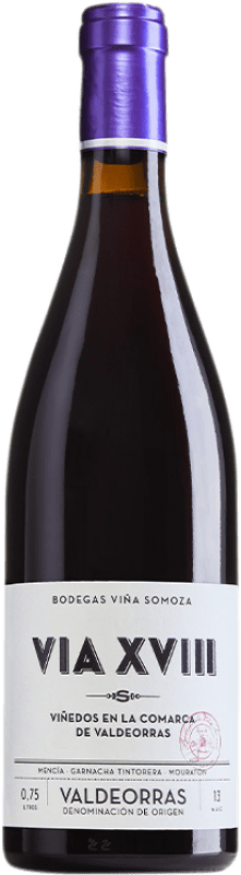 18,95 € | 红酒 Viña Somoza Via XVIII D.O. Valdeorras 加利西亚 西班牙 Mencía, Grenache Tintorera, Merenzao, Albariño 75 cl