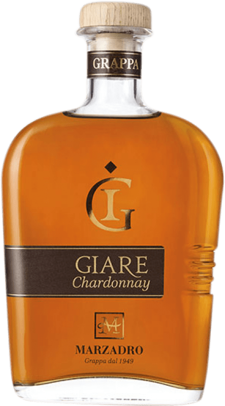 Envio grátis | Aguardente Grappa Marzadro Giare Itália Chardonnay 70 cl