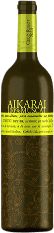 Envío gratis | Vino blanco Giró Ribot Aikarai Muscat Joven D.O. Penedès Cataluña España Moscato 75 cl