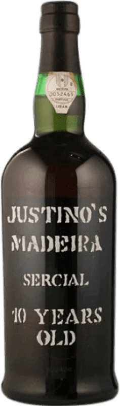 Kostenloser Versand | Verstärkter Wein Justino's Madeira I.G. Madeira Portugal Cercial 10 Jahre 75 cl