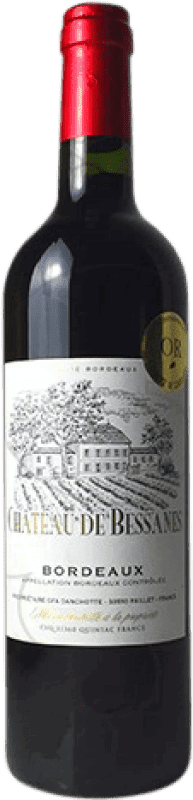 Kostenloser Versand | Rotwein La Cave de Quinsac Château de Bessanes Alterung A.O.C. Bordeaux Frankreich Merlot, Cabernet Sauvignon, Cabernet Franc 75 cl