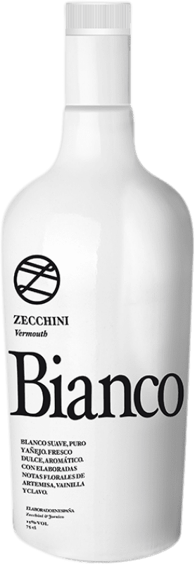 Бесплатная доставка | Вермут Zecchini y Jornico Bianco Испания 75 cl