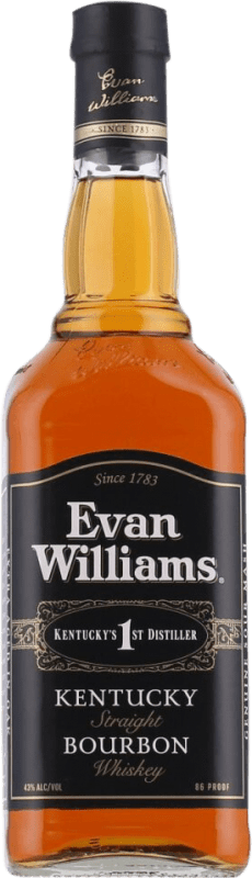 Free Shipping | Bourbon Whisky Marie Brizard Evan Williams United States 70 cl