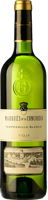 17,95 € Envío gratis | Vino blanco Marqués de La Concordia Marqués de la Concordia Joven D.O.Ca. Rioja