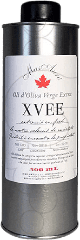 Free Shipping | Olive Oil Mas Auró XVEE EVOO Extra Virgin Spain Can 50 cl