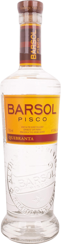 24,95 € Free Shipping | Pisco San Isidro Barsol Primero Quebranta Peru Bottle 75 cl