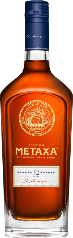 Envio grátis | Brandy Conhaque Metaxa 12 Estrellas Grécia 12 Anos 70 cl