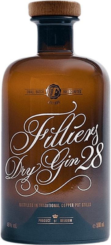 Envio grátis | Gin Filliers 28 Gin Bélgica Garrafa Medium 50 cl