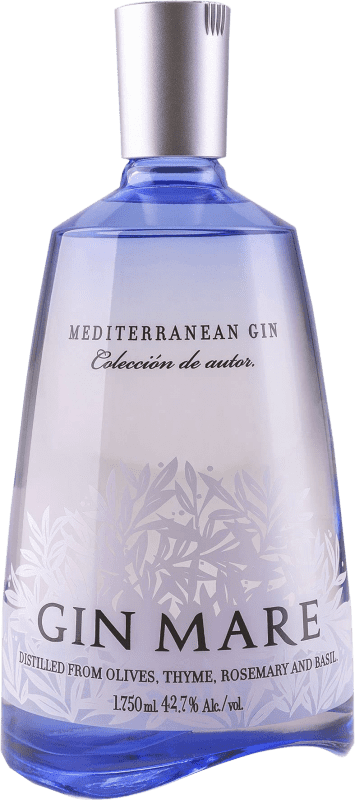 74,95 € | Gin Global Premium Gin Mare Mediterranean Espanha Garrafa Especial 1,75 L