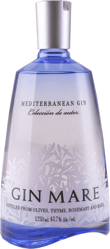 Envoi gratuit | Gin Global Premium Gin Mare Mediterranean Espagne Bouteille Spéciale 1,75 L