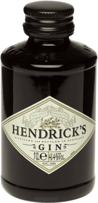 5,95 € Бесплатная доставка | Джин Hendrick's Gin миниатюрная бутылка 5 cl