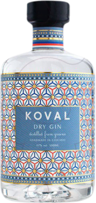 44,95 € | Gin Koval Dry Gin Estados Unidos Garrafa Medium 50 cl