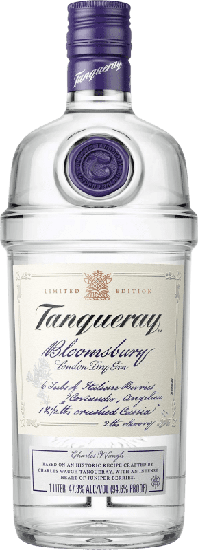 Envio grátis | Gin Tanqueray Bloomsbury Reino Unido 1 L