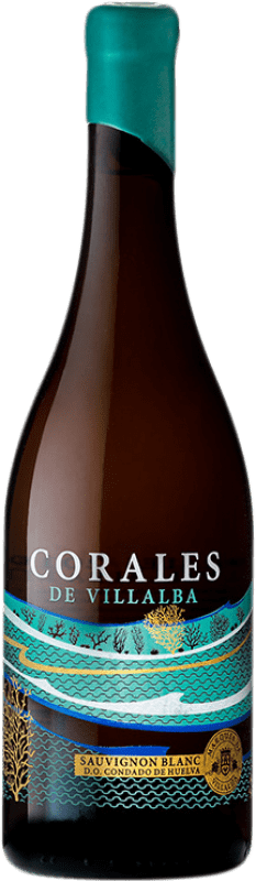 Бесплатная доставка | Белое вино Marqués de Villalúa Corales de Villalba D.O. Condado de Huelva Андалусия Испания Sauvignon White 75 cl