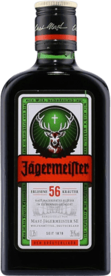 16,95 € Spedizione Gratuita | Liquore alle Erbe Mast Jägermeister Bottiglietta Terzo 35 cl Liquore alle Erbe Mast Jägermeister 35 cl
