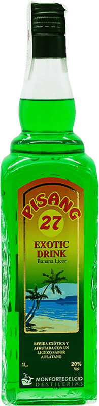 Envio grátis | Licores Pisang 27. Exotic Drink Espanha 1 L