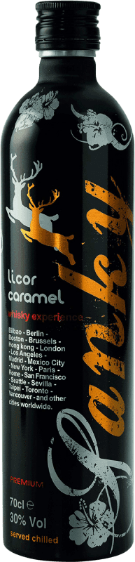 12,95 € Free Shipping | Spirits Sanky Caramel Licor de Whisky Spain Bottle 70 cl