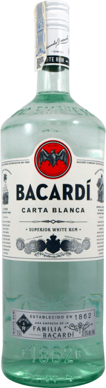137,95 € Бесплатная доставка | Ром Bacardí Carta Blanca Специальная бутылка 1,5 L