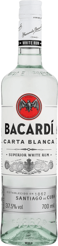 Envoi gratuit | Rhum Bacardí Carta Blanca Bahamas 70 cl