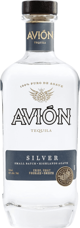 Envio grátis | Tequila Avión Silver — Edição Prata, Blanco — Branco México 70 cl