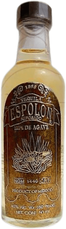 Free Shipping | Tequila Espolón Reposado Mexico Miniature Bottle 5 cl