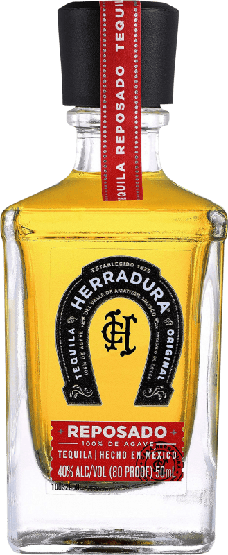 5,95 € Kostenloser Versand | Tequila Herradura Reposado Miniaturflasche 5 cl