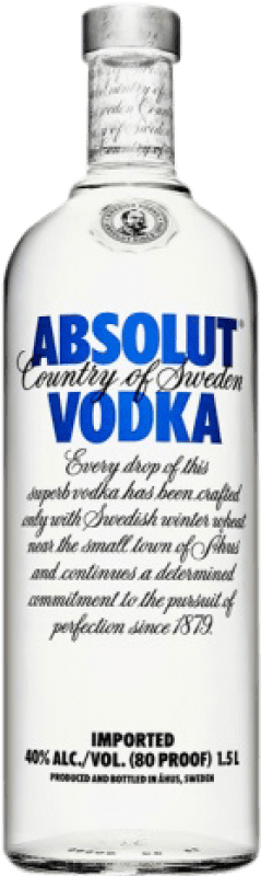 78,95 € Envío gratis | Vodka Absolut Botella Magnum 1,5 L