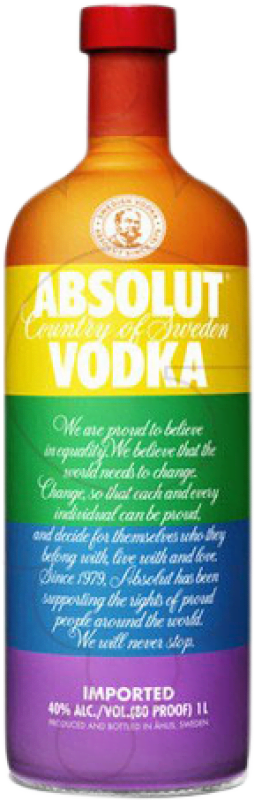 Envio grátis | Vodca Absolut Colors Suécia 70 cl