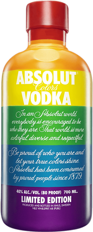 Spedizione Gratuita | Vodka Absolut Colors Edizione Limitata Svezia 70 cl
