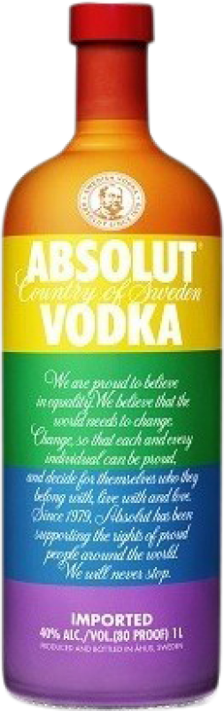 Envío gratis | Vodka Absolut Colors Suecia 1 L