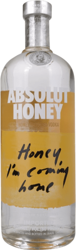 Envio grátis | Vodca Absolut Honey Suécia 1 L