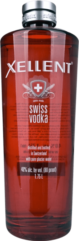 Free Shipping | Vodka Xellent Switzerland Special Bottle 1,75 L