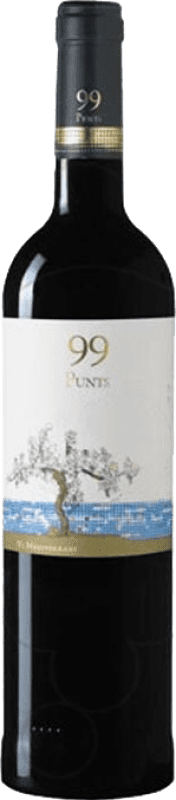 10,95 € Free Shipping | Red wine 99 Punts D.O. Empordà Catalonia Spain Syrah, Grenache Bottle 75 cl