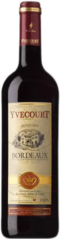 免费送货 | 红酒 Cellier Yvecourt. Negre 年轻的 A.O.C. Bordeaux 法国 Merlot, Cabernet Sauvignon, Cabernet Franc 75 cl