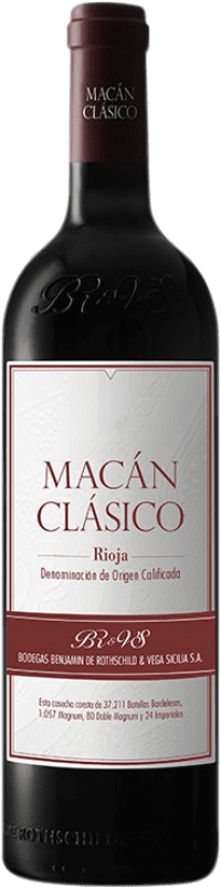 77,95 € | Vin rouge Vega Sicilia Macán Clásico D.O.Ca. Rioja La Rioja Espagne Tempranillo Bouteille Magnum 1,5 L