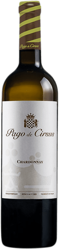 Free Shipping | White wine Pago de Cirsus D.O. Navarra Navarre Spain Chardonnay 75 cl