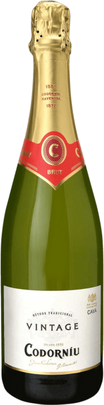 Free Shipping | White sparkling Codorníu Vintage Brut Young D.O. Cava Catalonia Spain Magnum Bottle 1,5 L