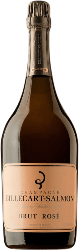 229,95 € Envio grátis | Espumante rosé Billecart-Salmon Brut Grande Reserva A.O.C. Champagne Garrafa Magnum 1,5 L