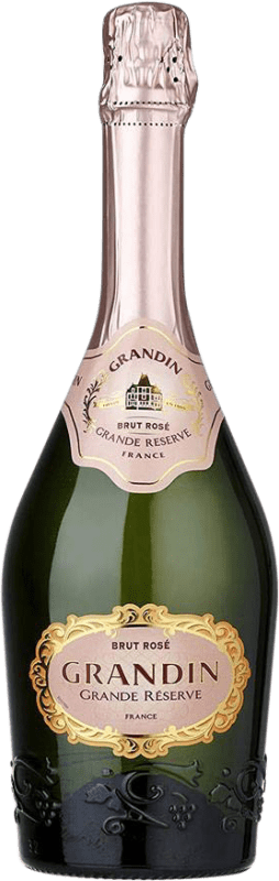 23,95 € 送料無料 | ロゼのスパークリングワイン Henri Grandin Brut — ブリュット Rosé — ロゼ グラン・レセルバ A.O.C. France