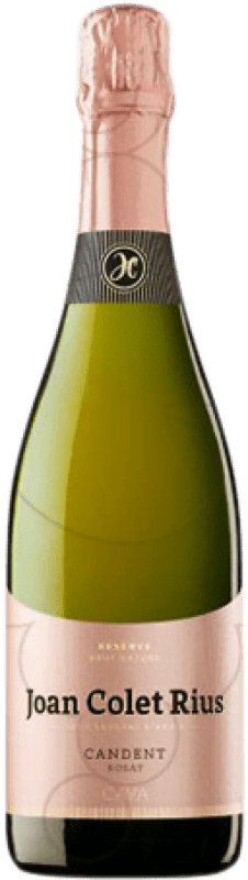 19,95 € Kostenloser Versand | Rosé Sekt Joan Colet Rius Candent Brut Nature Reserve — Gereift D.O. Cava