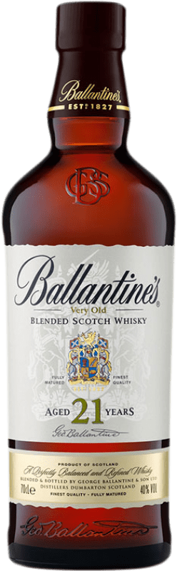 142,95 € | 威士忌混合 Ballantine's 预订 英国 21 岁 70 cl