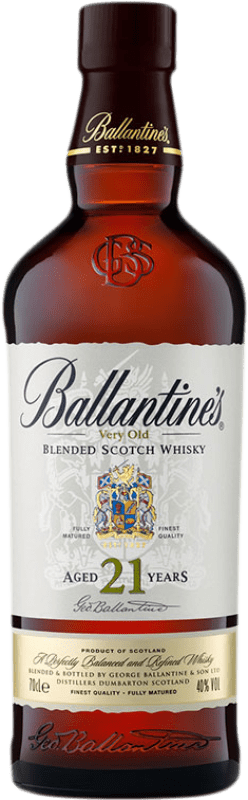 免费送货 | 威士忌混合 Ballantine's 预订 苏格兰 英国 21 岁 70 cl