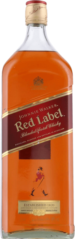 Envoi gratuit | Whisky Blend Johnnie Walker Red Label Royaume-Uni Bouteille Spéciale 1,5 L