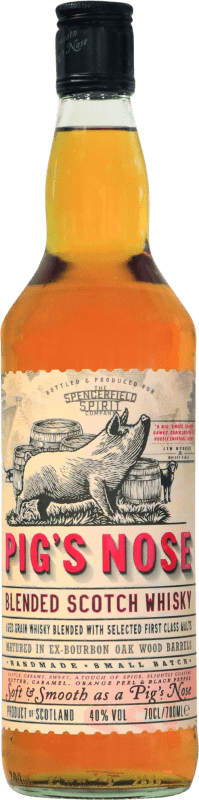 Spedizione Gratuita | Whisky Blended Pig's Nose Scoth Whisky Riserva Regno Unito 70 cl