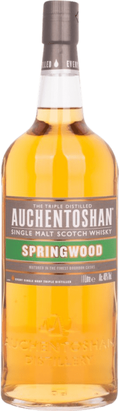 Envío gratis | Whisky Single Malt Auchentoshan Springwood Reino Unido 1 L