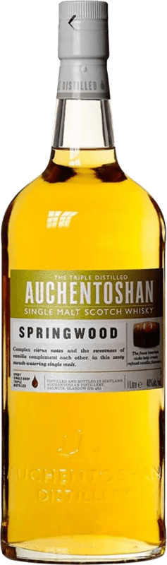 免费送货 | 威士忌单一麦芽威士忌 Auchentoshan Springwood 英国 1 L