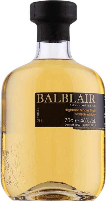免费送货 | 威士忌单一麦芽威士忌 Balblair Vintage 英国 70 cl